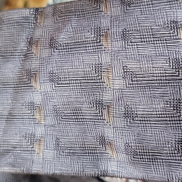 Elienne Aigner 100% silk vintage blue and tan tie - Picture 5 of 5